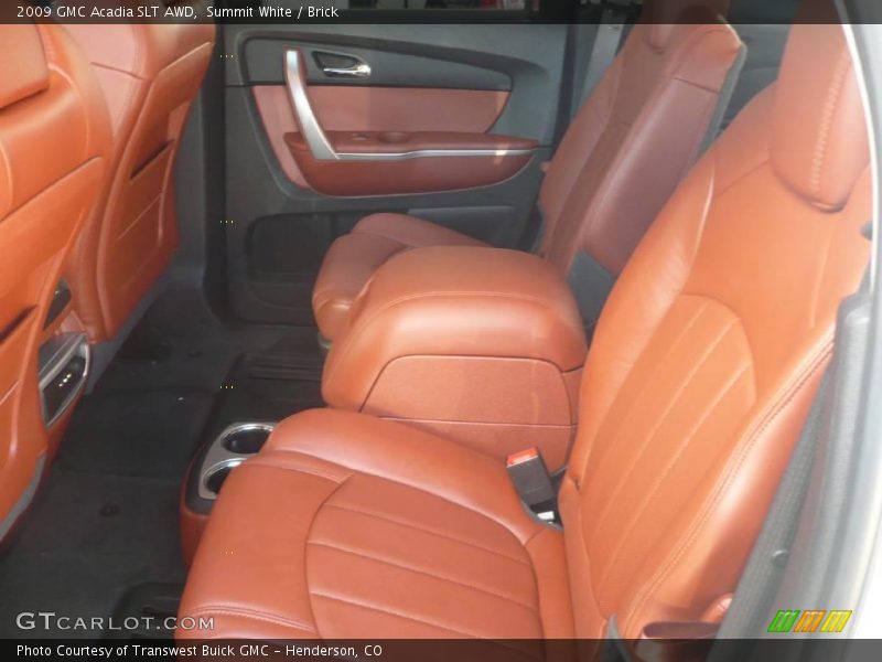 Summit White / Brick 2009 GMC Acadia SLT AWD