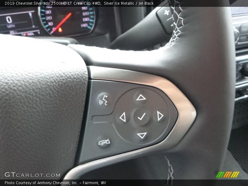 Silver Ice Metallic / Jet Black 2019 Chevrolet Silverado 2500HD LT Crew Cab 4WD