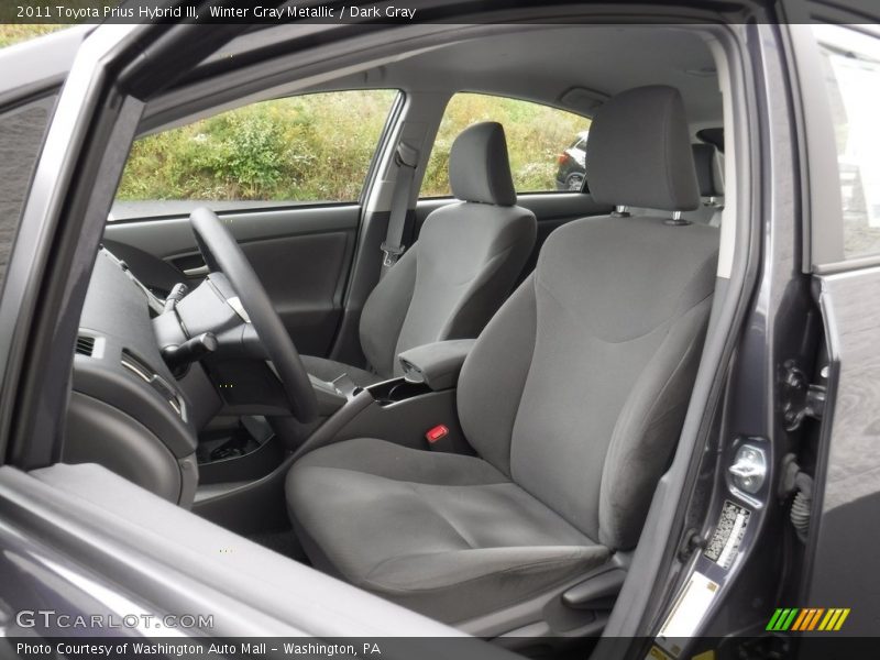 Winter Gray Metallic / Dark Gray 2011 Toyota Prius Hybrid III