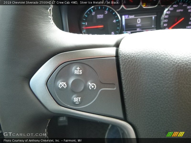 Silver Ice Metallic / Jet Black 2019 Chevrolet Silverado 2500HD LT Crew Cab 4WD