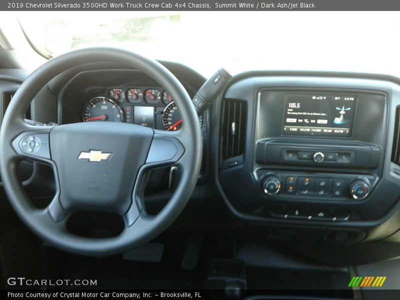 Summit White / Dark Ash/Jet Black 2019 Chevrolet Silverado 3500HD Work Truck Crew Cab 4x4 Chassis