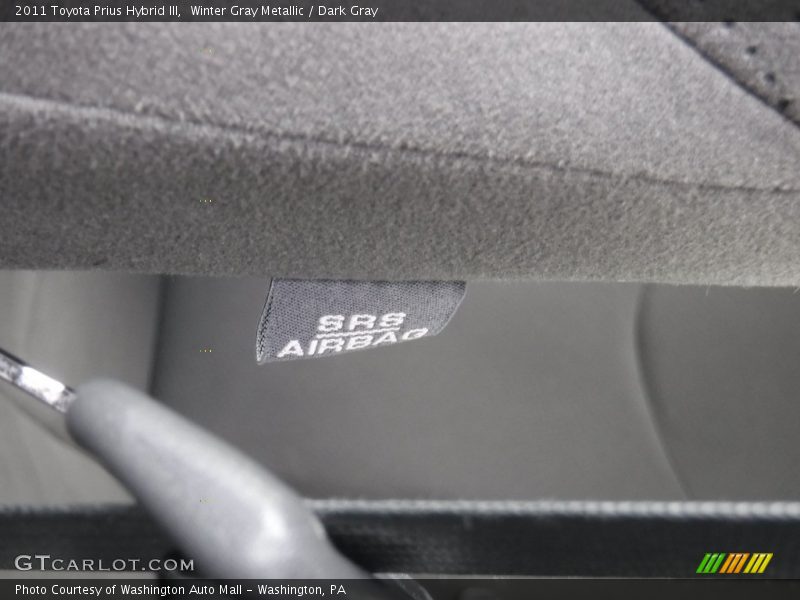 Winter Gray Metallic / Dark Gray 2011 Toyota Prius Hybrid III