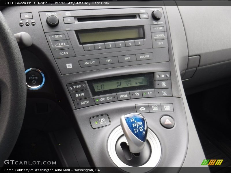 Winter Gray Metallic / Dark Gray 2011 Toyota Prius Hybrid III