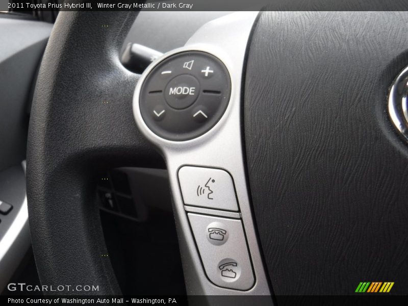 Winter Gray Metallic / Dark Gray 2011 Toyota Prius Hybrid III