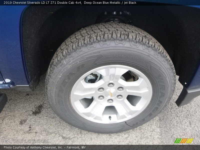 Deep Ocean Blue Metallic / Jet Black 2019 Chevrolet Silverado LD LT Z71 Double Cab 4x4