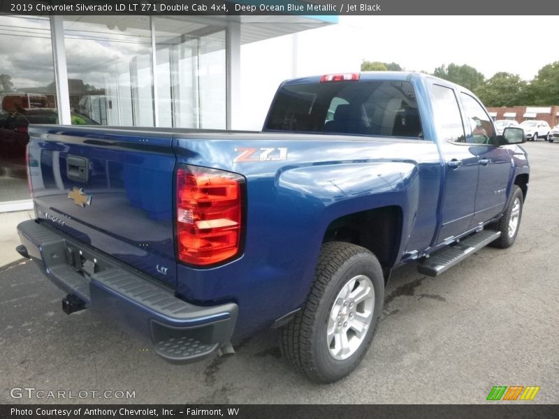 Deep Ocean Blue Metallic / Jet Black 2019 Chevrolet Silverado LD LT Z71 Double Cab 4x4