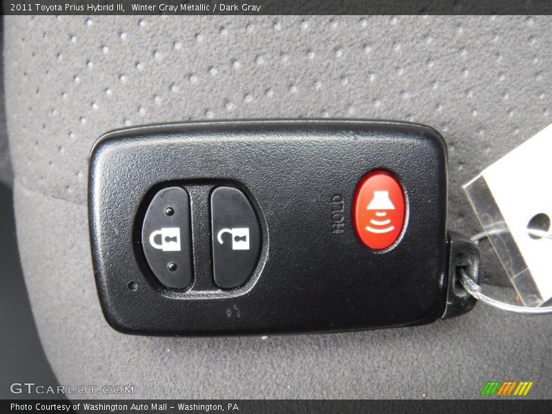 Winter Gray Metallic / Dark Gray 2011 Toyota Prius Hybrid III