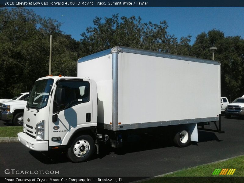 Front 3/4 View of 2018 Low Cab Forward 4500HD Moving Truck