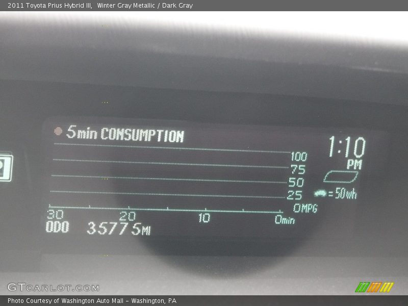 Winter Gray Metallic / Dark Gray 2011 Toyota Prius Hybrid III