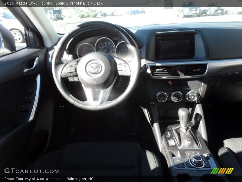 Sonic Silver Metallic / Black 2016 Mazda CX-5 Touring