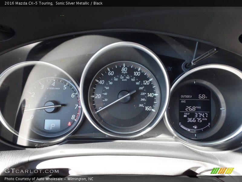 Sonic Silver Metallic / Black 2016 Mazda CX-5 Touring
