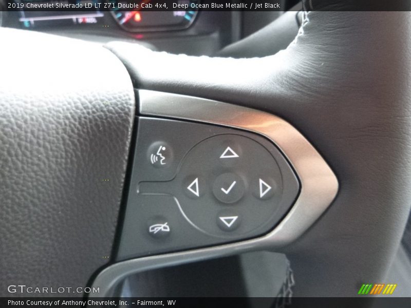 Deep Ocean Blue Metallic / Jet Black 2019 Chevrolet Silverado LD LT Z71 Double Cab 4x4