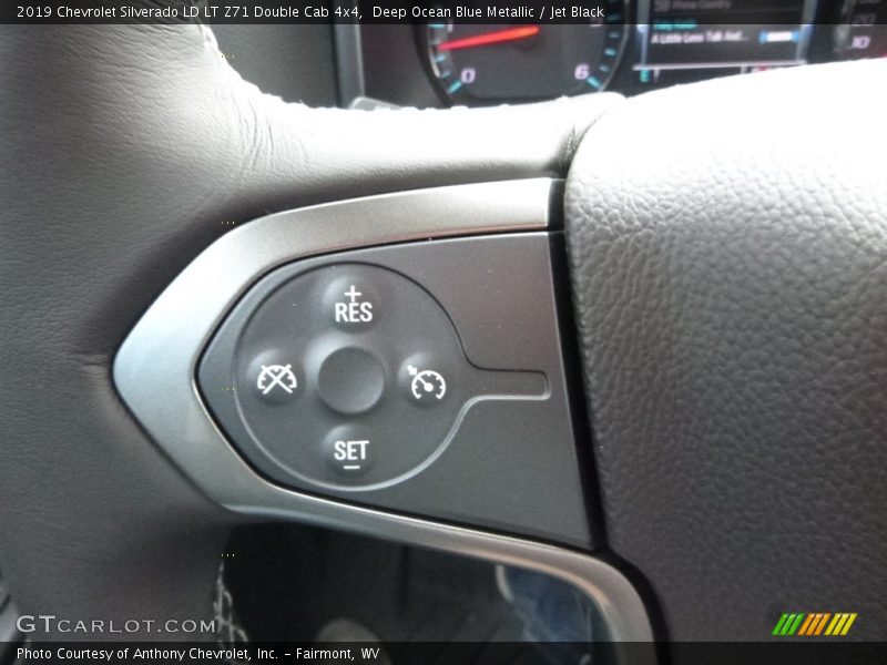 Deep Ocean Blue Metallic / Jet Black 2019 Chevrolet Silverado LD LT Z71 Double Cab 4x4