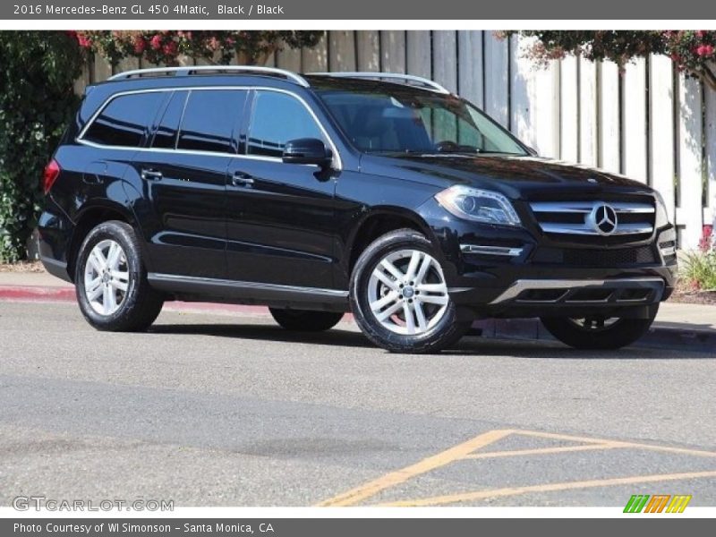 Black / Black 2016 Mercedes-Benz GL 450 4Matic