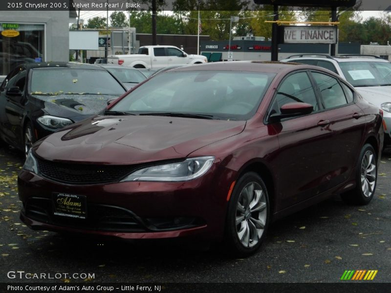 Velvet Red Pearl / Black 2015 Chrysler 200 S