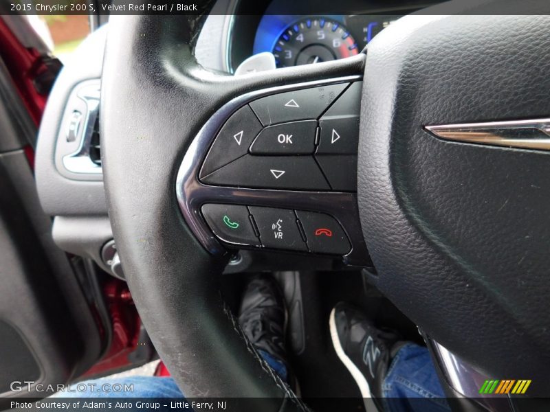 Velvet Red Pearl / Black 2015 Chrysler 200 S