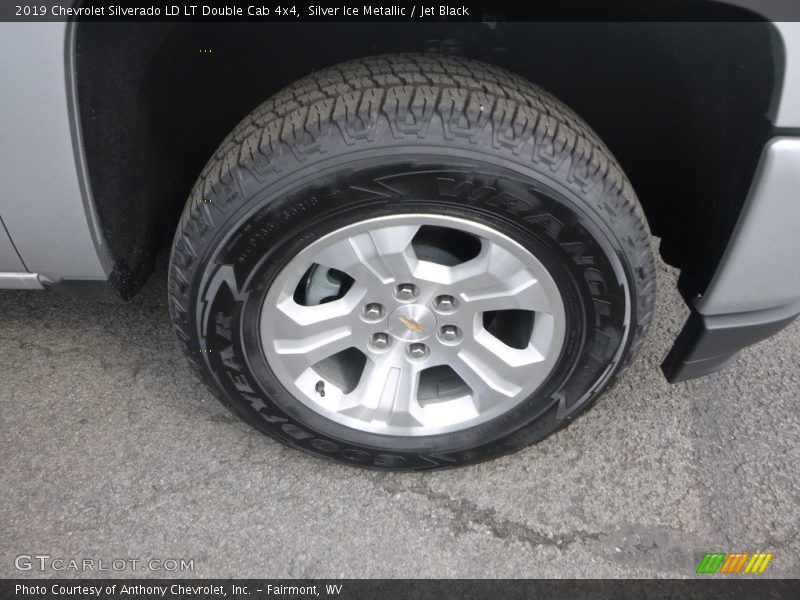 Silver Ice Metallic / Jet Black 2019 Chevrolet Silverado LD LT Double Cab 4x4