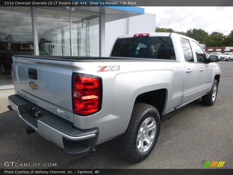 Silver Ice Metallic / Jet Black 2019 Chevrolet Silverado LD LT Double Cab 4x4