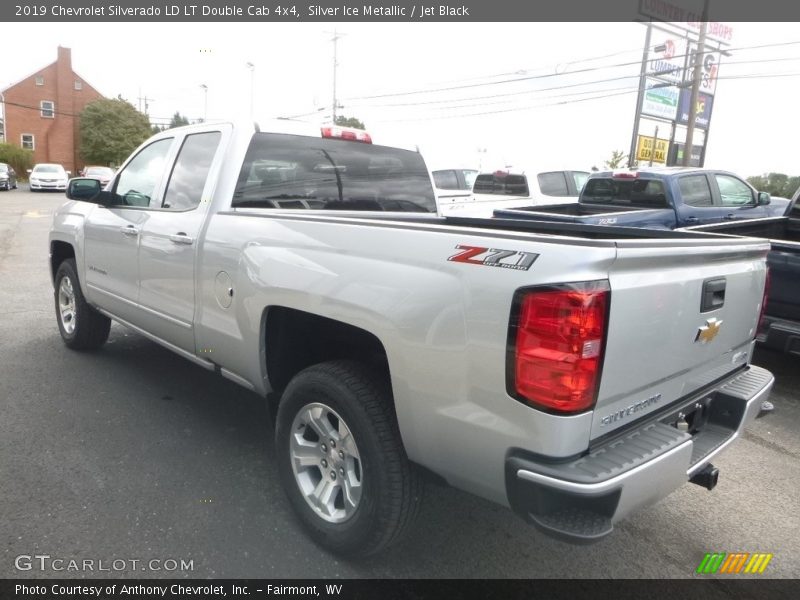 Silver Ice Metallic / Jet Black 2019 Chevrolet Silverado LD LT Double Cab 4x4