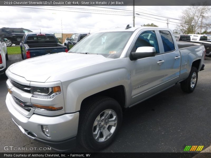 Silver Ice Metallic / Jet Black 2019 Chevrolet Silverado LD LT Double Cab 4x4