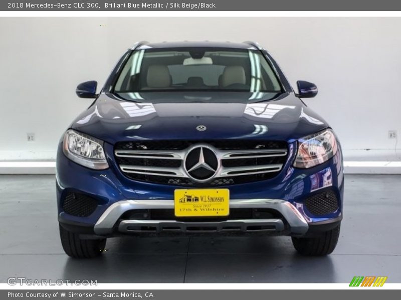 Brilliant Blue Metallic / Silk Beige/Black 2018 Mercedes-Benz GLC 300