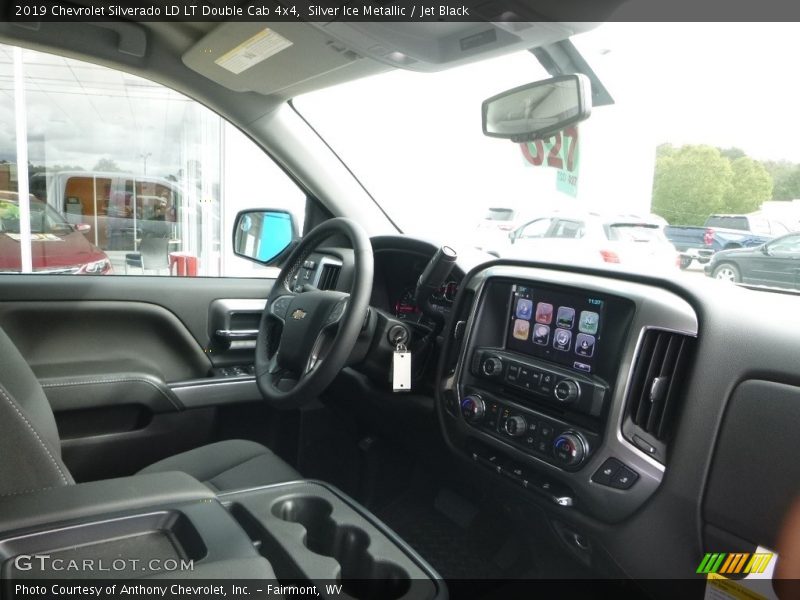 Silver Ice Metallic / Jet Black 2019 Chevrolet Silverado LD LT Double Cab 4x4