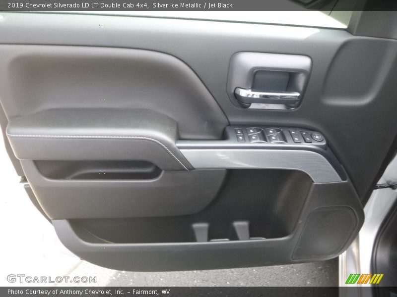 Silver Ice Metallic / Jet Black 2019 Chevrolet Silverado LD LT Double Cab 4x4