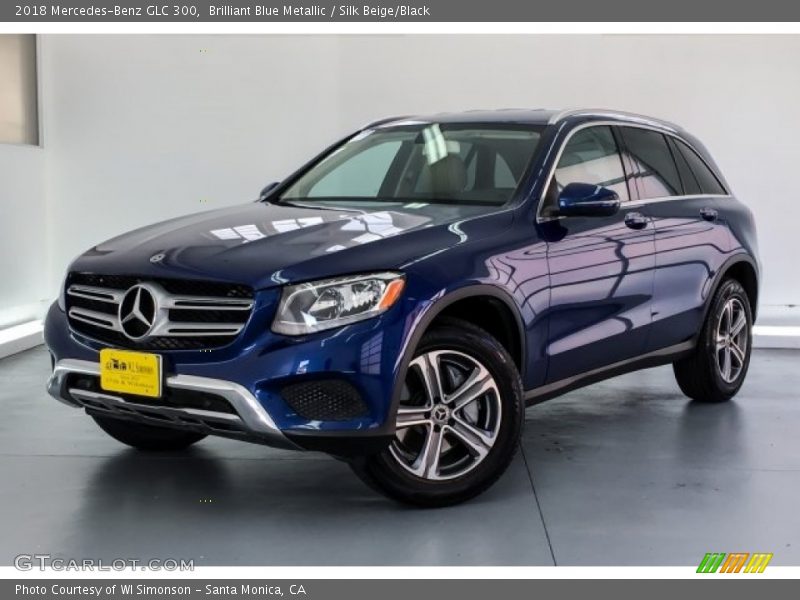 Brilliant Blue Metallic / Silk Beige/Black 2018 Mercedes-Benz GLC 300