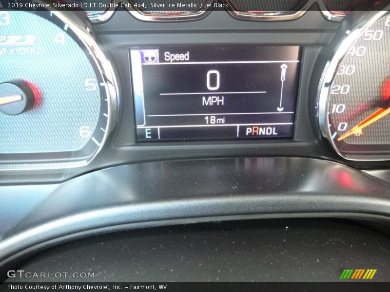 Silver Ice Metallic / Jet Black 2019 Chevrolet Silverado LD LT Double Cab 4x4