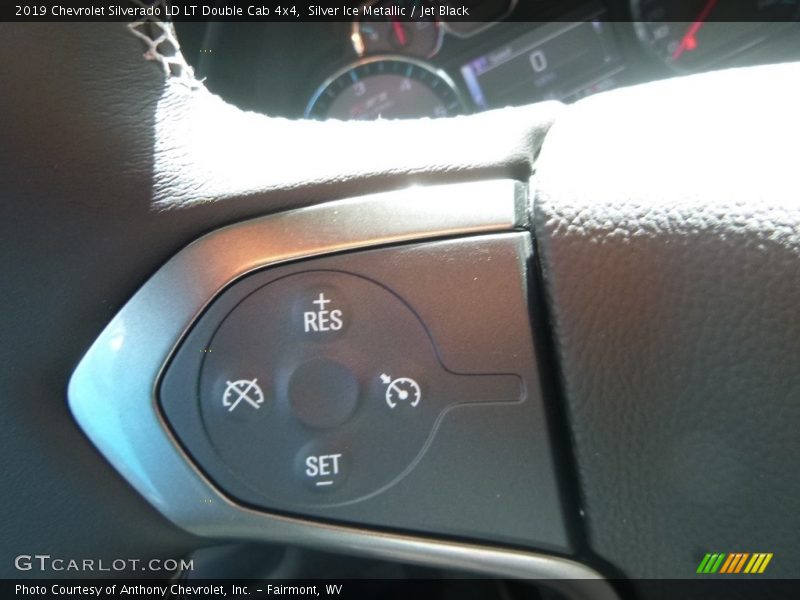 Silver Ice Metallic / Jet Black 2019 Chevrolet Silverado LD LT Double Cab 4x4