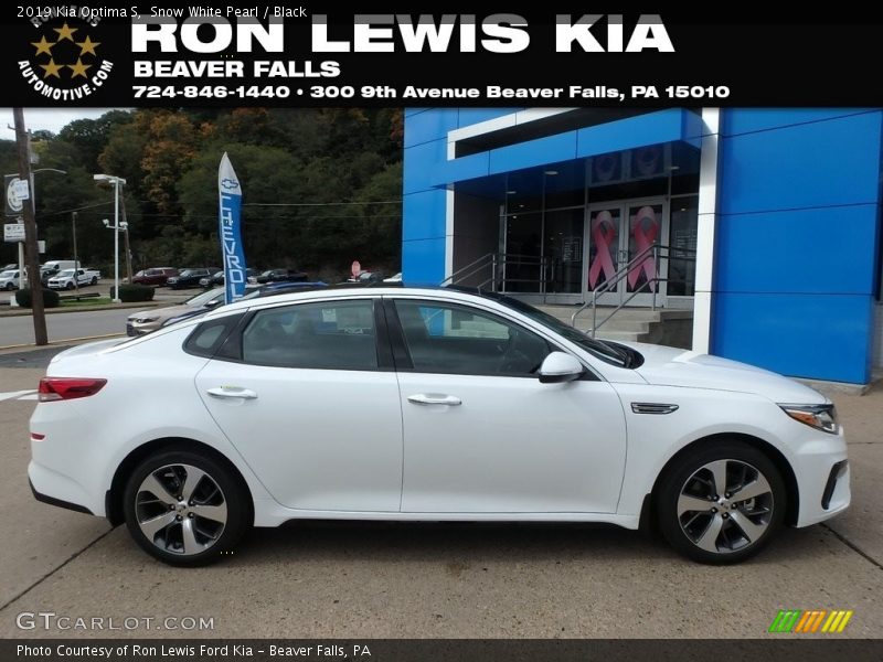 Snow White Pearl / Black 2019 Kia Optima S