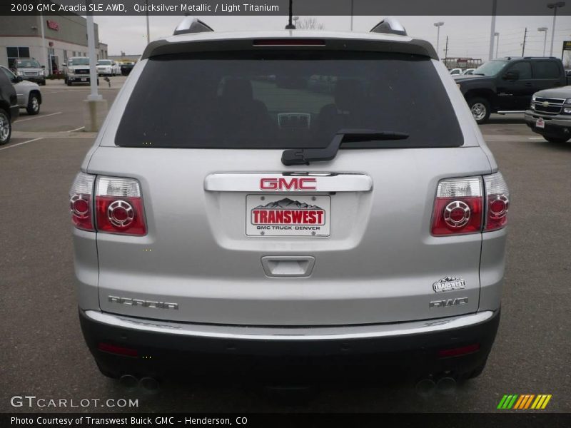 Quicksilver Metallic / Light Titanium 2009 GMC Acadia SLE AWD