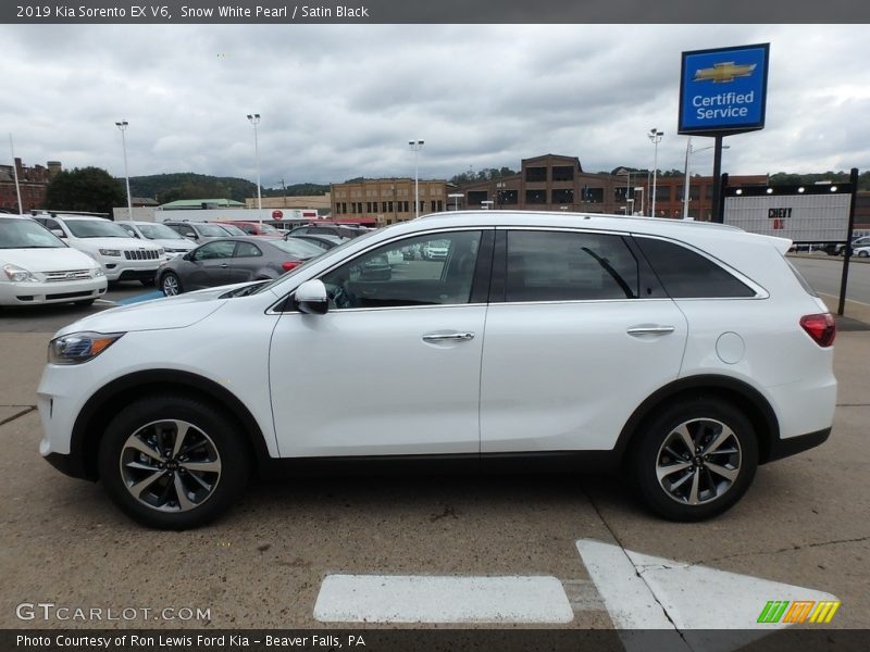 Snow White Pearl / Satin Black 2019 Kia Sorento EX V6