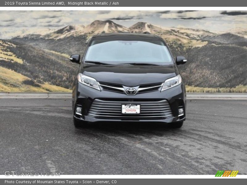 Midnight Black Metallic / Ash 2019 Toyota Sienna Limited AWD