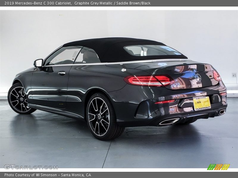 Graphite Grey Metallic / Saddle Brown/Black 2019 Mercedes-Benz C 300 Cabriolet