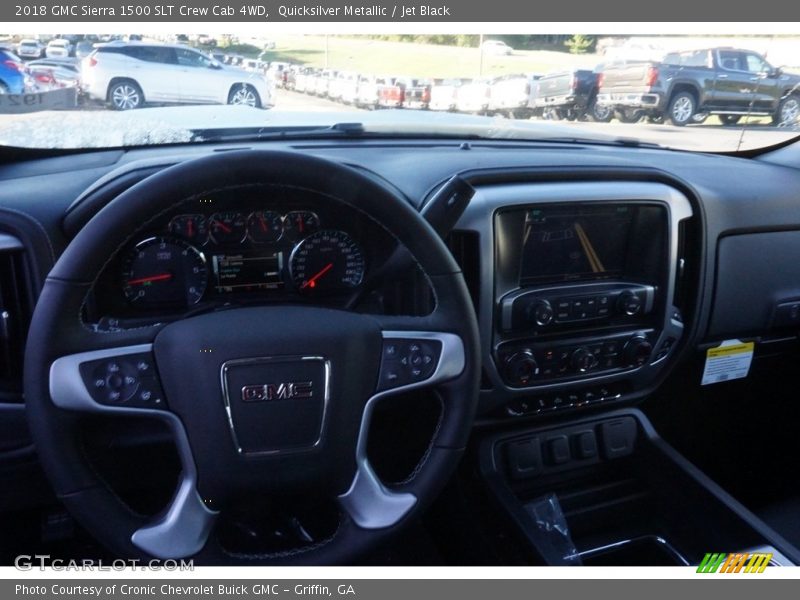 Quicksilver Metallic / Jet Black 2018 GMC Sierra 1500 SLT Crew Cab 4WD