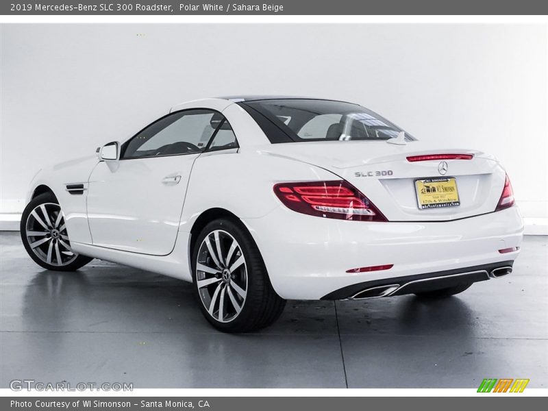 Polar White / Sahara Beige 2019 Mercedes-Benz SLC 300 Roadster