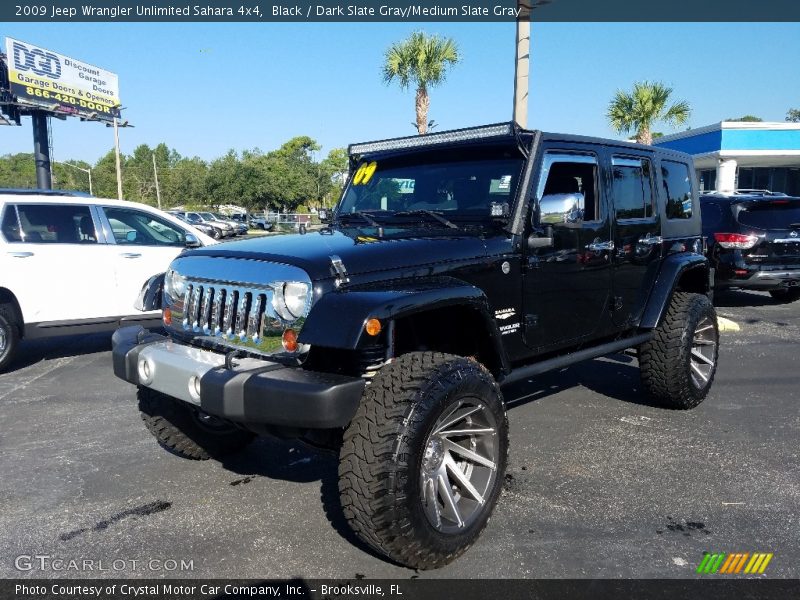 Black / Dark Slate Gray/Medium Slate Gray 2009 Jeep Wrangler Unlimited Sahara 4x4