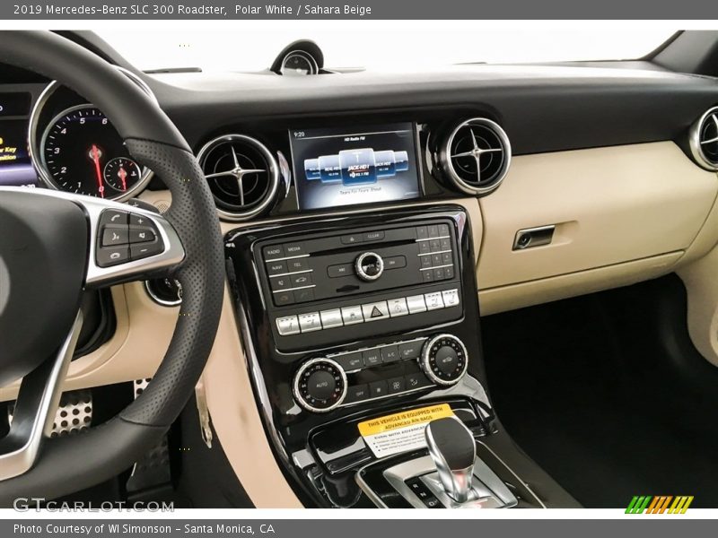 Polar White / Sahara Beige 2019 Mercedes-Benz SLC 300 Roadster