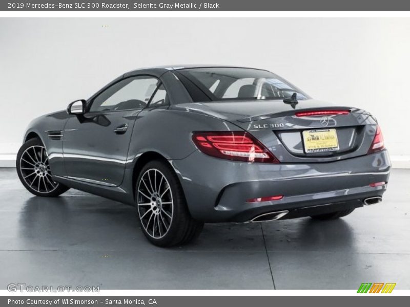 Selenite Gray Metallic / Black 2019 Mercedes-Benz SLC 300 Roadster