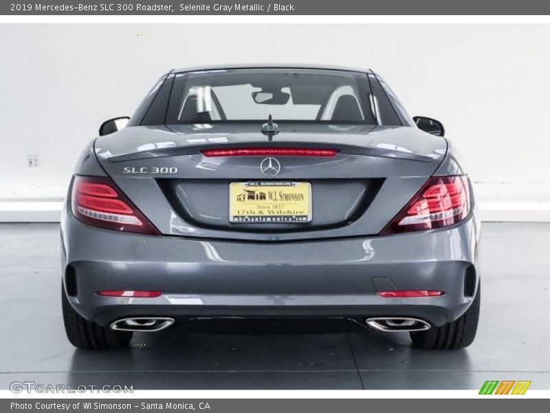 Selenite Gray Metallic / Black 2019 Mercedes-Benz SLC 300 Roadster