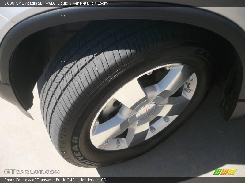 Liquid Silver Metallic / Ebony 2008 GMC Acadia SLT AWD