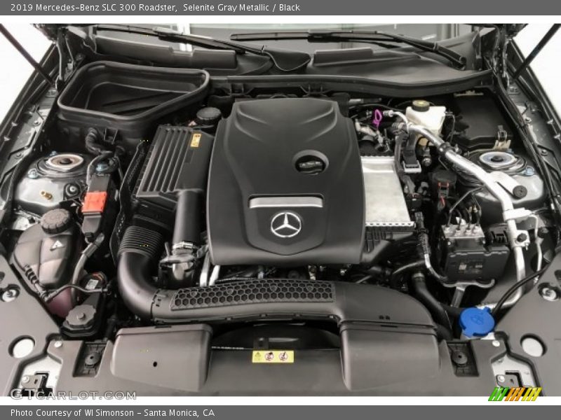 Selenite Gray Metallic / Black 2019 Mercedes-Benz SLC 300 Roadster