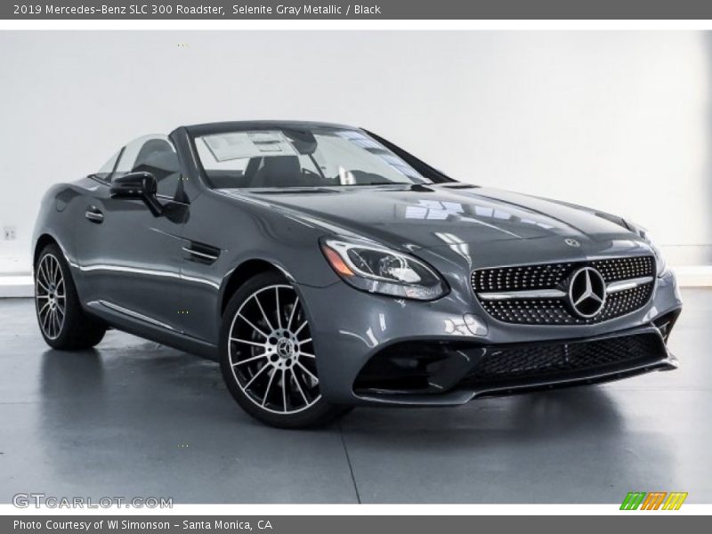 Selenite Gray Metallic / Black 2019 Mercedes-Benz SLC 300 Roadster