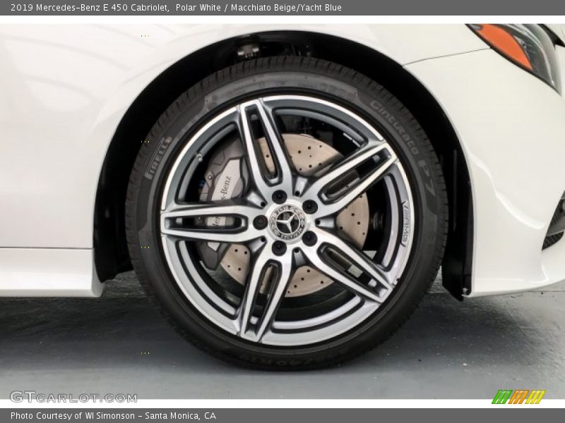 Polar White / Macchiato Beige/Yacht Blue 2019 Mercedes-Benz E 450 Cabriolet