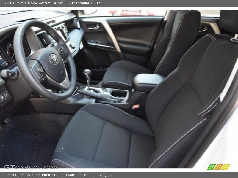 Super White / Black 2018 Toyota RAV4 Adventure AWD