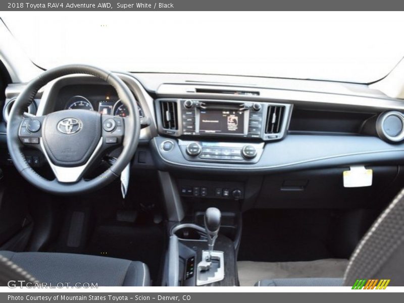 Super White / Black 2018 Toyota RAV4 Adventure AWD