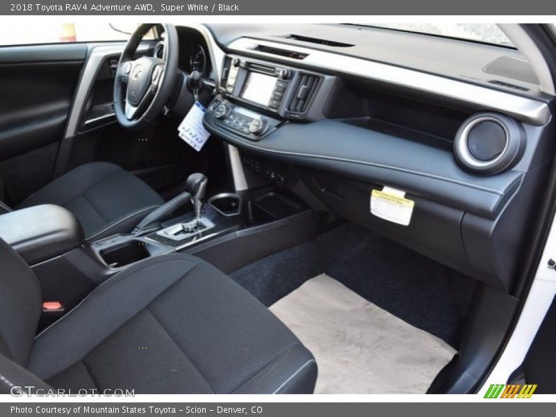 Super White / Black 2018 Toyota RAV4 Adventure AWD