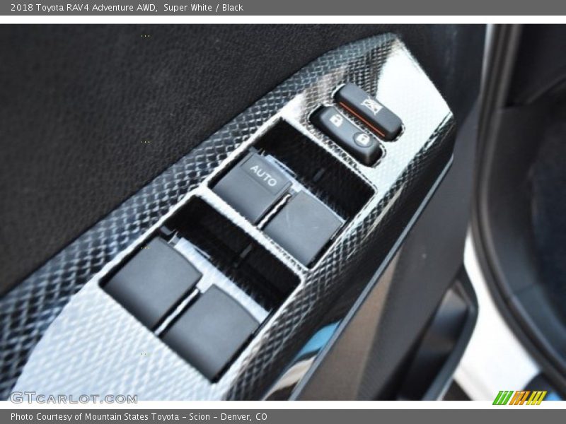 Super White / Black 2018 Toyota RAV4 Adventure AWD