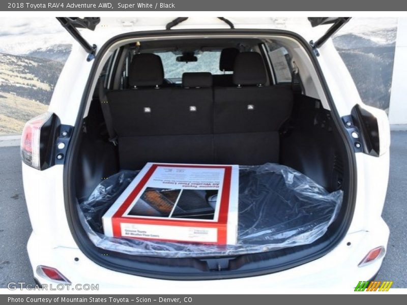 Super White / Black 2018 Toyota RAV4 Adventure AWD